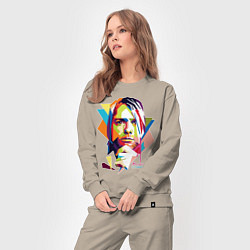 Костюм хлопковый женский Kurt Cobain: Colors, цвет: миндальный — фото 2