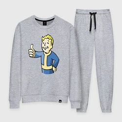 Костюм хлопковый женский Fallout vault boy, цвет: меланж