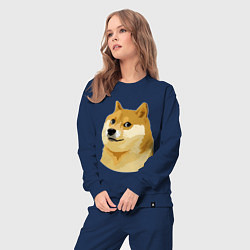 Костюм хлопковый женский Doge, цвет: тёмно-синий — фото 2