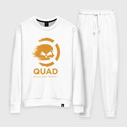 Костюм хлопковый женский QuaD: Quick and Deadly, цвет: белый