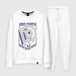 Костюм хлопковый женский Deep Purple: Smoke on the water, цвет: белый