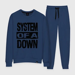 Костюм хлопковый женский System Of A Down, цвет: тёмно-синий