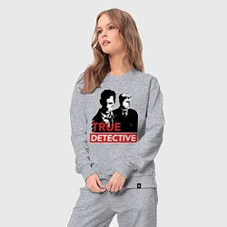 Костюм хлопковый женский True Detective, цвет: меланж — фото 2