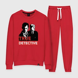 Костюм хлопковый женский True Detective, цвет: красный