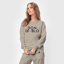 Костюм хлопковый женский Don Diablo, цвет: миндальный — фото 2
