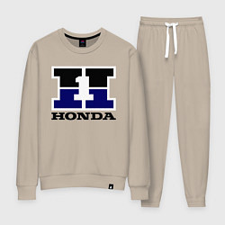 Костюм хлопковый женский Honda, цвет: миндальный