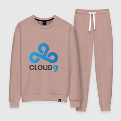 Костюм хлопковый женский Cloud9, цвет: пыльно-розовый