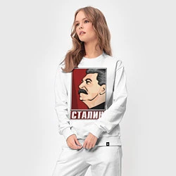 Костюм хлопковый женский Сталин, цвет: белый — фото 2