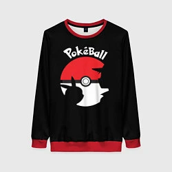 Свитшот женский Pokeball, цвет: 3D-красный