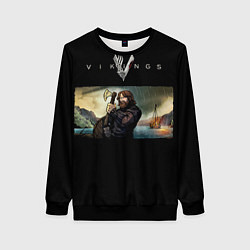 Свитшот женский V: Vikings, цвет: 3D-черный