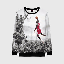 Свитшот женский Michael Jordan NBA, цвет: 3D-черный
