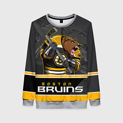 Свитшот женский Boston Bruins, цвет: 3D-меланж