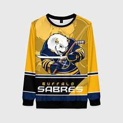 Свитшот женский Buffalo Sabres, цвет: 3D-черный