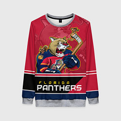 Свитшот женский Florida Panthers, цвет: 3D-меланж