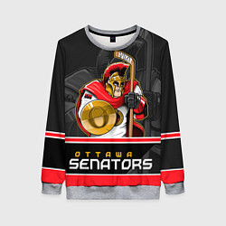 Свитшот женский Ottawa Senators, цвет: 3D-меланж