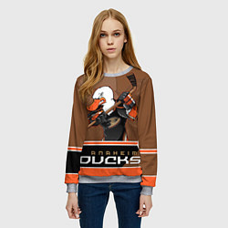 Свитшот женский Anaheim Ducks, цвет: 3D-меланж — фото 2