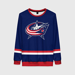 Свитшот женский Columbus Blue Jackets, цвет: 3D-красный