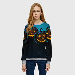 Свитшот женский Halloween3, цвет: 3D-меланж — фото 2