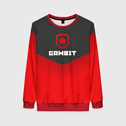 Свитшот женский Gambit Gaming Uniform, цвет: 3D-красный