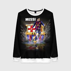 Свитшот женский Messi FCB, цвет: 3D-белый