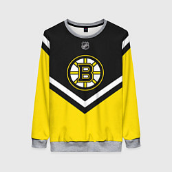 Свитшот женский NHL: Boston Bruins, цвет: 3D-меланж