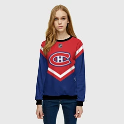 Свитшот женский NHL: Montreal Canadiens, цвет: 3D-черный — фото 2