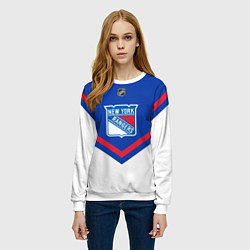 Свитшот женский NHL: New York Rangers, цвет: 3D-белый — фото 2