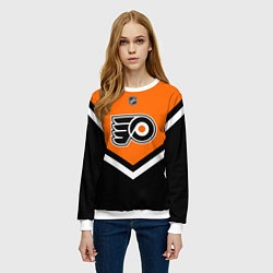 Свитшот женский NHL: Philadelphia Flyers, цвет: 3D-белый — фото 2