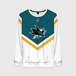 Свитшот женский NHL: San Jose Sharks, цвет: 3D-белый