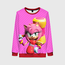 Свитшот женский Amy Rose, цвет: 3D-красный