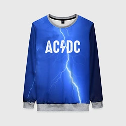 Свитшот женский AC/DC: Lightning, цвет: 3D-меланж
