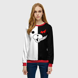 Свитшот женский Monokuma, цвет: 3D-красный — фото 2