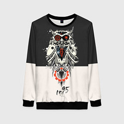 Свитшот женский TDD Owl 95, цвет: 3D-черный