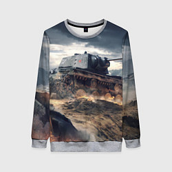 Свитшот женский Танк, цвет: 3D-меланж