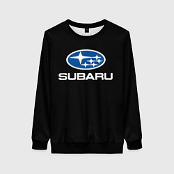 Свитшот женский Subaru - emblem, цвет: 3D-черный