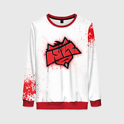 Свитшот женский HellRaisers: White collection, цвет: 3D-красный