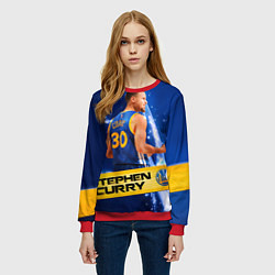 Свитшот женский Golden State Warriors 8, цвет: 3D-красный — фото 2