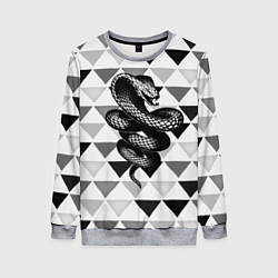 Женский свитшот Snake Geometric