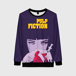 Свитшот женский Pulp Fiction: Dope Heart, цвет: 3D-черный