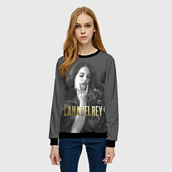 Свитшот женский Lana Del Rey: Sex, цвет: 3D-черный — фото 2