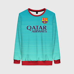 Свитшот женский Barcelona FC: Aqua, цвет: 3D-красный