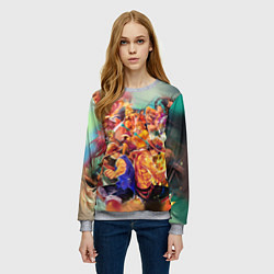 Свитшот женский Ван-Пис, цвет: 3D-меланж — фото 2