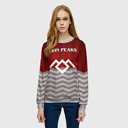 Свитшот женский Twin Peaks, цвет: 3D-меланж — фото 2