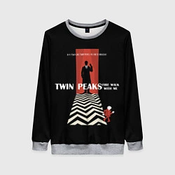 Свитшот женский Twin Peaks Man, цвет: 3D-меланж