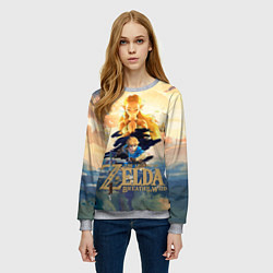 Свитшот женский The Legend of Zelda, цвет: 3D-меланж — фото 2