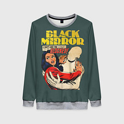 Свитшот женский Black Mirror: Blocked, цвет: 3D-меланж