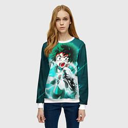 Свитшот женский Моя геройская академия, цвет: 3D-белый — фото 2