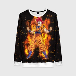 Женский свитшот Fire Goku