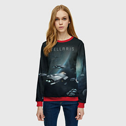 Свитшот женский Stellaris, цвет: 3D-красный — фото 2
