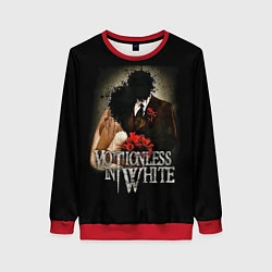 Свитшот женский Motionless in White: Love, цвет: 3D-красный